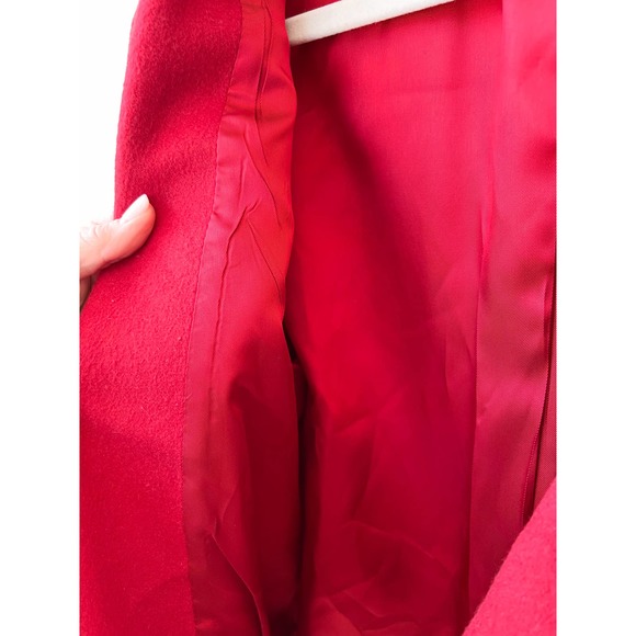 L.L. BEAN Women's Red Vintage Wool/Cashmere Blend Single Button Blazer Size 14R - Picture 8 of 10